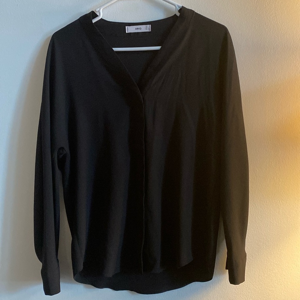 Mango long sleeve blouse size 2